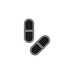 medical pills icon, medicine icon, health tablet, drug symbol