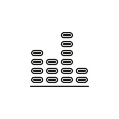 sound volume wave illustration - vector