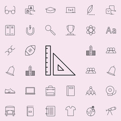 rulers icon. school icons universal set for web and mobile
