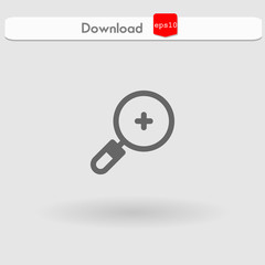 zoom in vector icon