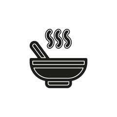 vector soup bowl illustration - restaurant meal plate