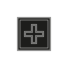 vector healthcare sign - health plus - help logo