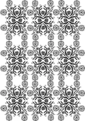 Tafelkleed Folk print, seamless in vector © WorkingPENS