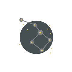 Ursa major colored icon. Element of space illustration. Signs and symbols icon can be used for web, logo, mobile app, UI, UX