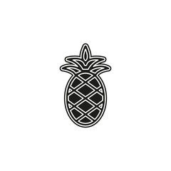 vector pineapple icon, tropical fruit, healthy food