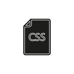download CSS document icon - vector file format symbol