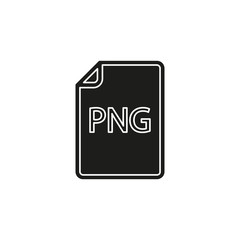 download PNG document icon - vector file format symbol