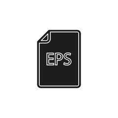 download EPS document icon - vector file format symbol