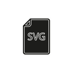 download SVG document icon - vector file format symbol