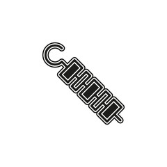 barbecue icon - grilled chicken illustration, restaurant symbol - cooking meal