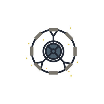 artificial, gravity, modulo colored icon. Element of space illustration. Signs and symbols icon can be used for web, logo, mobile app, UI, UX