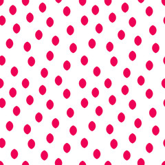 Polka dot background. Abstract round seamless pattern. Vector illustration.