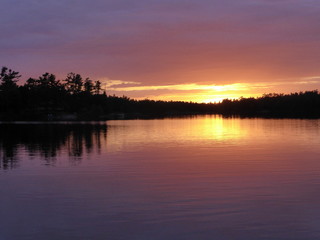 Obraz na płótnie Canvas Canadian Sunset, Georgian Bay Ontario