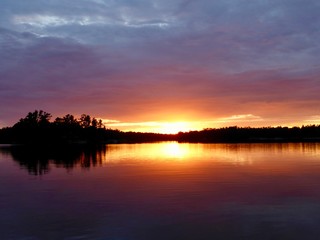Fototapeta na wymiar Canadian Sunset, Georgian Bay Ontario
