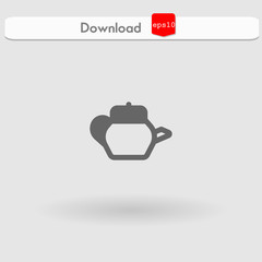 tea pot vector icon