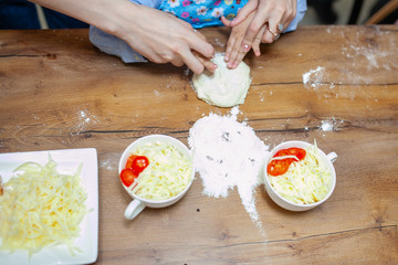 master class cooking children's pizza