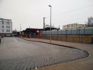 Big Bus station in the city.