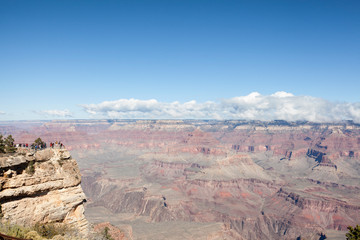 Fototapeta na wymiar Grand Canyon South Rim lookout points. 