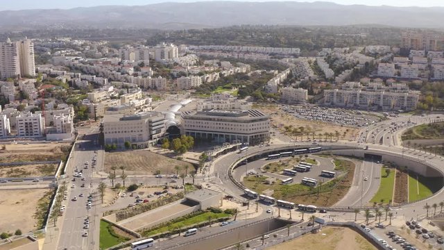 Modiin, Israel, 4k aerial drone footage