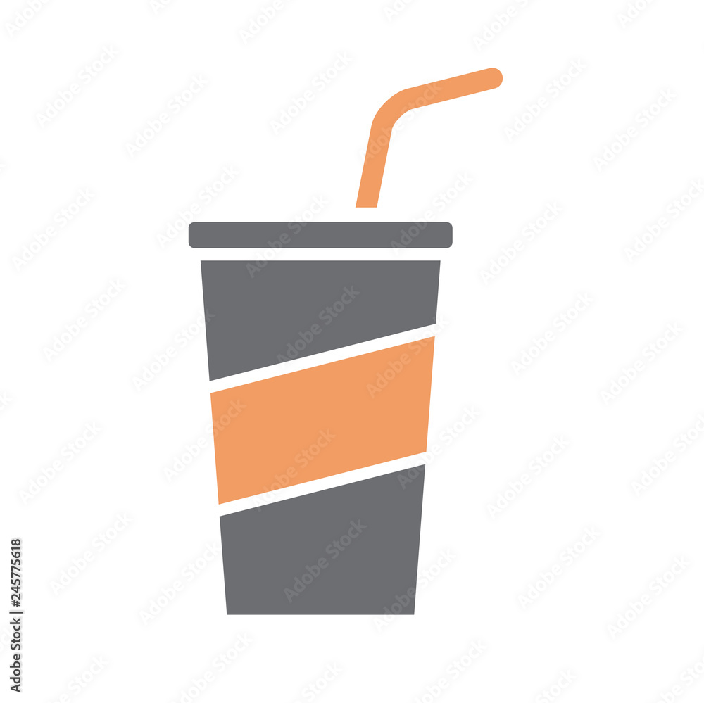Poster Beverage icon on white background for graphic and web design, Modern simple vector sign. Internet concept. Trendy symbol for website design web button or mobile app