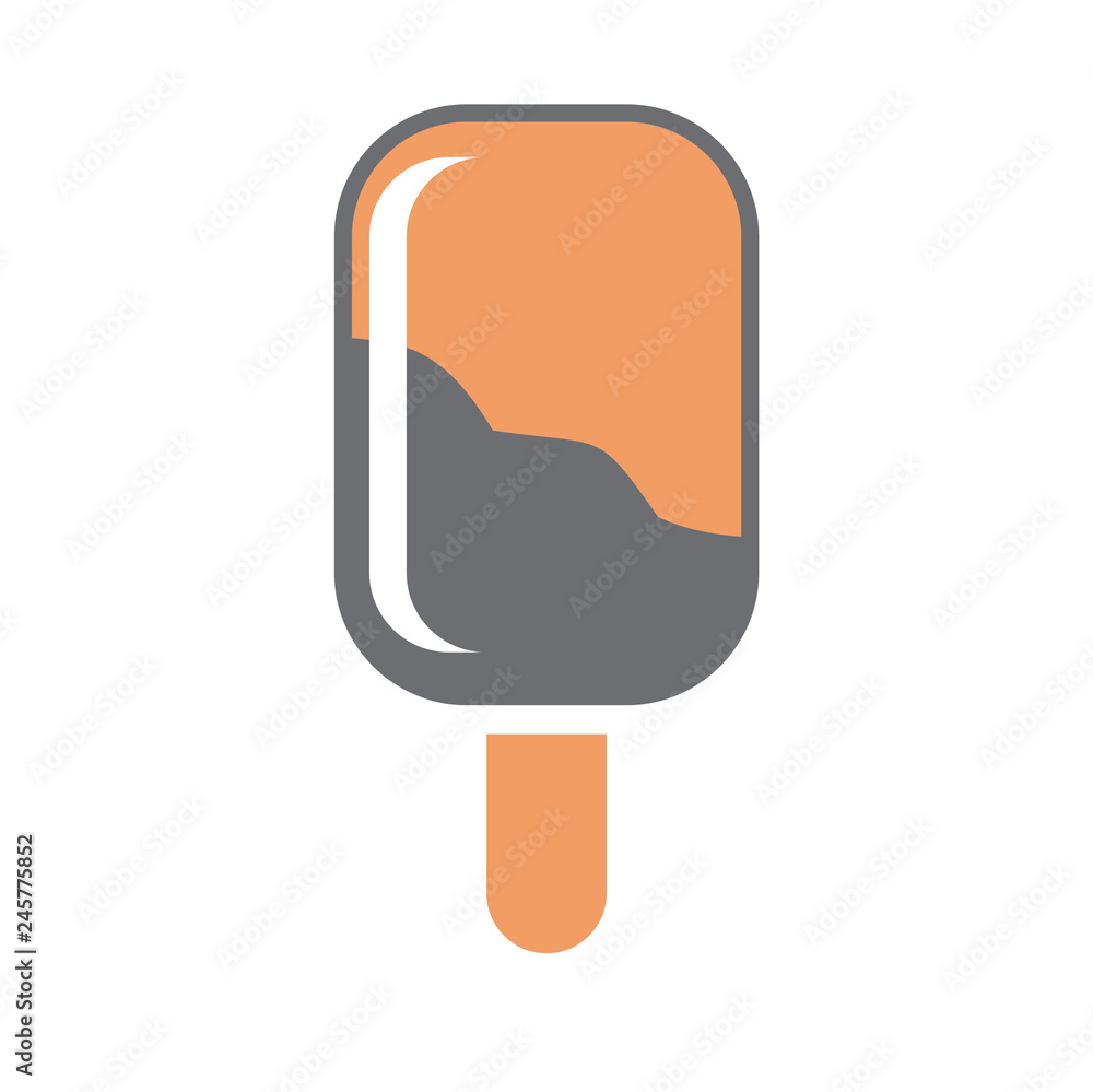 Poster ice cream icon on white background for graphic and web design, modern simple vector sign. internet c