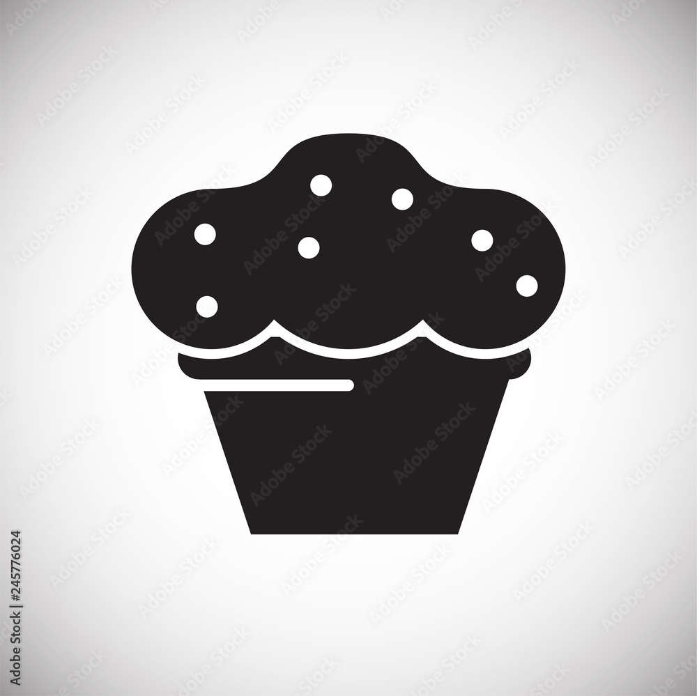 Poster cake icon on white background for graphic and web design, modern simple vector sign. internet concep