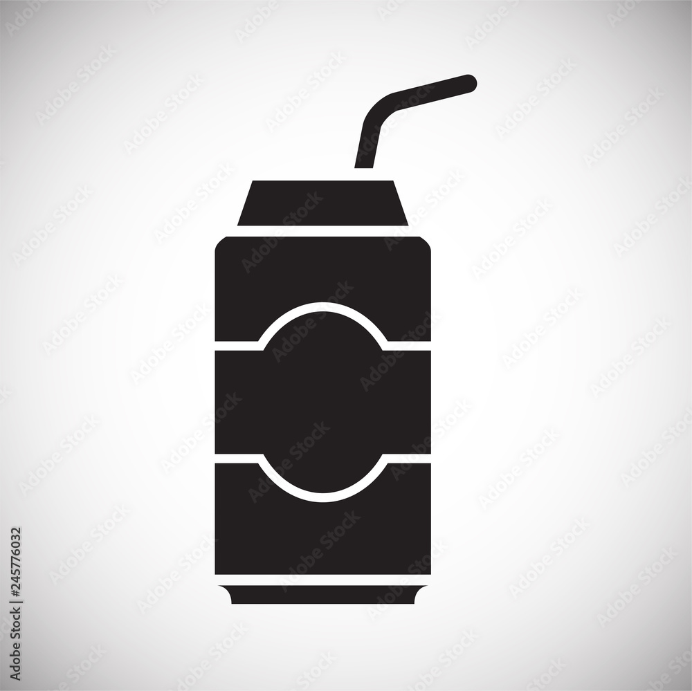 Poster beverage icon on white background for graphic and web design, modern simple vector sign. internet co