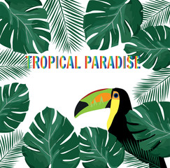 Obraz na płótnie Canvas Vector Tropical Paradise