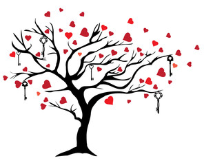 Vector Valentine Tree