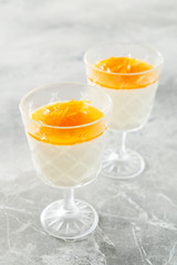 Italian dessert panna cotta