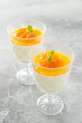 Italian dessert panna cotta