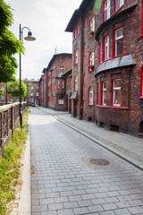 The famous district of Nikiszowiec in Katowice (Poland)