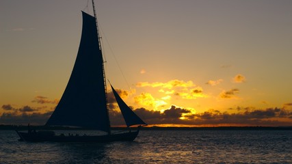  sailing at sunset