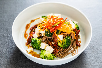 salad with noodle