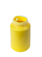 Yellow acrylic paint