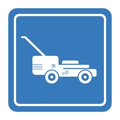 Tondeuse dans un panneau