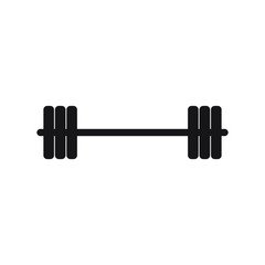 Barbell vector icon