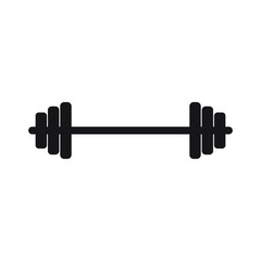 Barbell vector icon