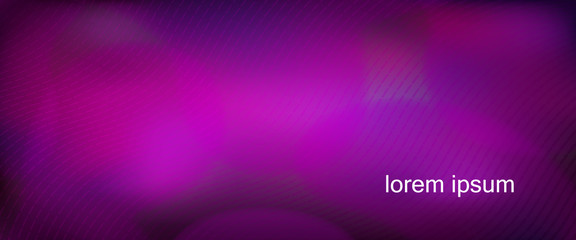Purple horizontal gradient background with blurred fluid effect. Vector illustration - obrazy, fototapety, plakaty