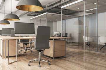 Clean office interior