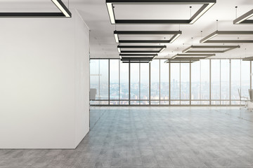 Contemporary office interior with copyspace
