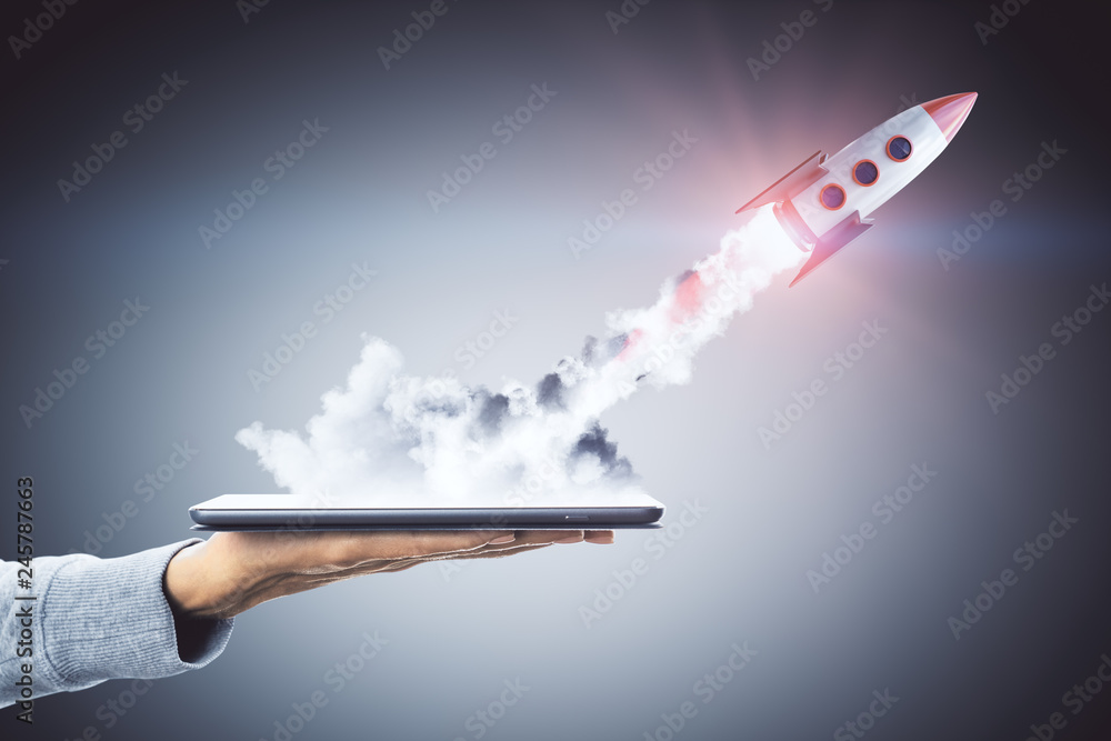 Canvas Prints startup and technology concept