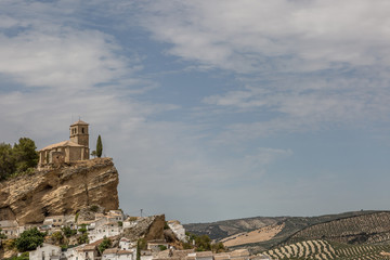 An Andalusian village, Montefrio, and its church
