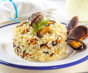 Rice with mussels