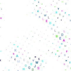 Abstract texture with letters.