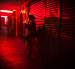 red-light street