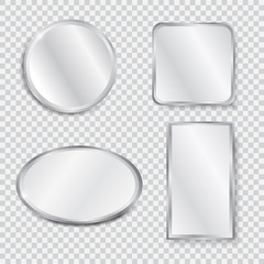 Set of realistic geometrical mirrors