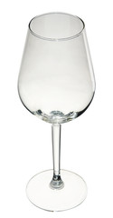 Empty glass wine isolated on white background. 