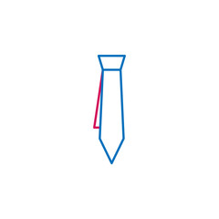 Elections, tie outline colored icon. Can be used for web, logo, mobile app, UI, UX