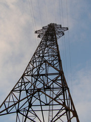 Electrical metal tower for wires